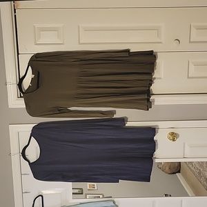 2 Long Sleeve T Shirt Dresses